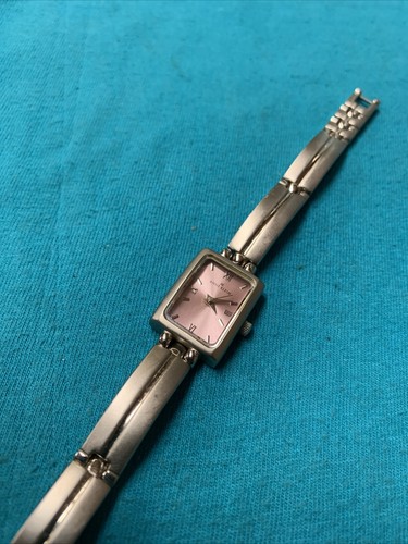 Ladies Anne Klein Silvertone Analog Watch with pink face 10/5405 - Picture 5 of 10