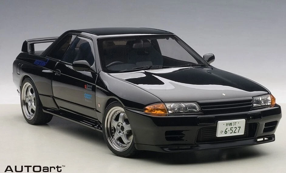 Autoart 1:18 Black Nissan Skyline GT-R R32 V-Spec II Initial D