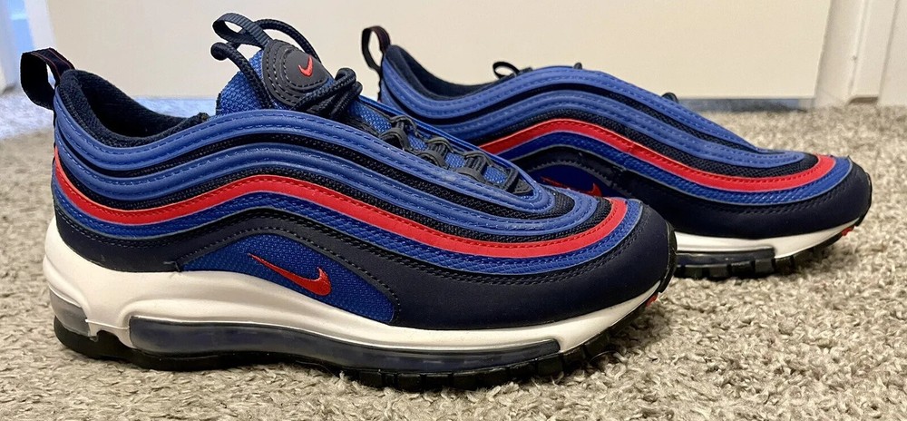 Nike Air Max 97 GS Spider-Man Game Royal University Red US 4.5Y 6 Womens