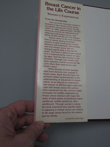 1991 BREAST CANCER IN THE LIFE COURSE WOMEN OKTAY WALTER SIGNED 1ST ED bk6035 - Picture 4 of 9