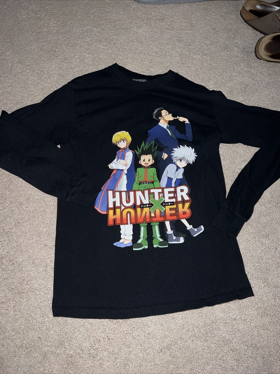 HUNTER / ハンター ORIGINAL LONG SLEEVE T-SHIRT GRAY Hunter x Hunter Long Sleeve T-shirt Anime Manga Men's Size