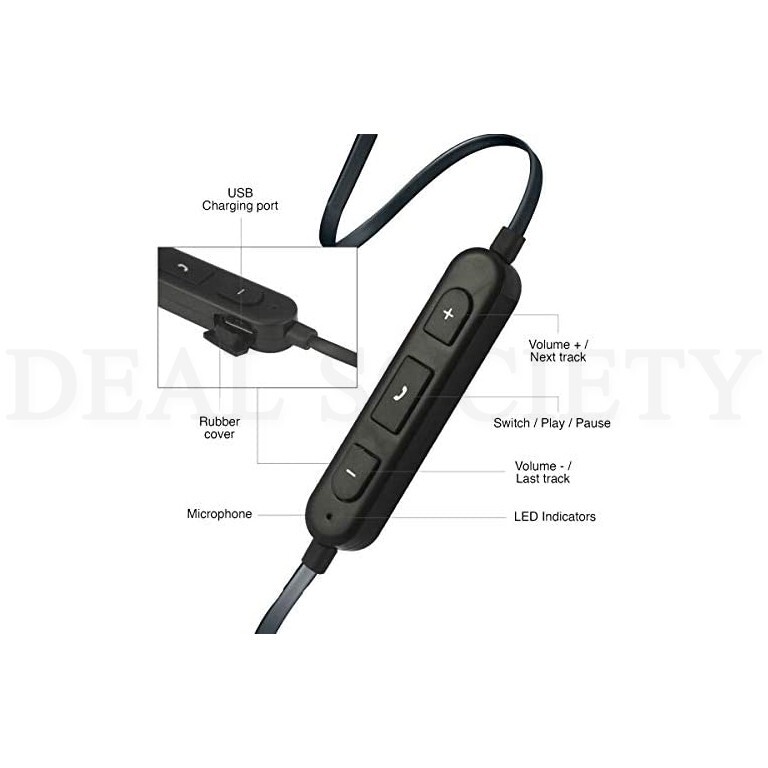 Magnavox Shuffle Wireless Bluetooth Ear Bud Headphones Lot of 2 - MBH539-BK