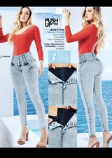 JEANS COLOMBIANOS PUSH UP. LEVANTA COLA BUTT LIFT JEANS  CON FAJA INTERNA