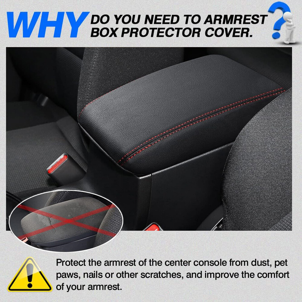 Leather For 2018-2024 Mazda CX-5 Car Center Console Lid Armrest