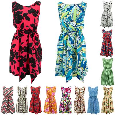 Belted Dress Loud Originals Womens Casual Summer Long Party