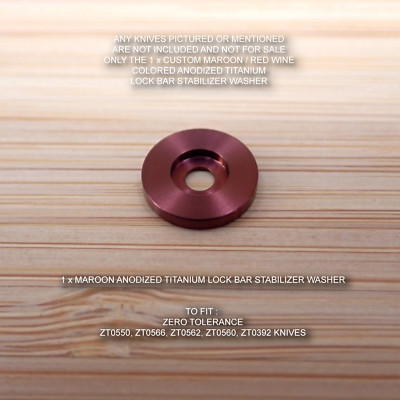 Zero Tolerance ZT0562 562 0562 ZT Titanium LBS Lock Bar Stabilizer Washer MAROON