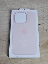 Image of (small mark) Official Apple iPhone 15 Pro Silicone Case with MagSafe - Light ...