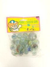 Vintage Imperial Bag Assorted Marbles With Shooter New Sealed Made in USA