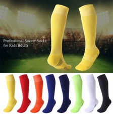 Mens Athletic Sport Long Knee High Socks Soccer Football Basketball Anti Slip US