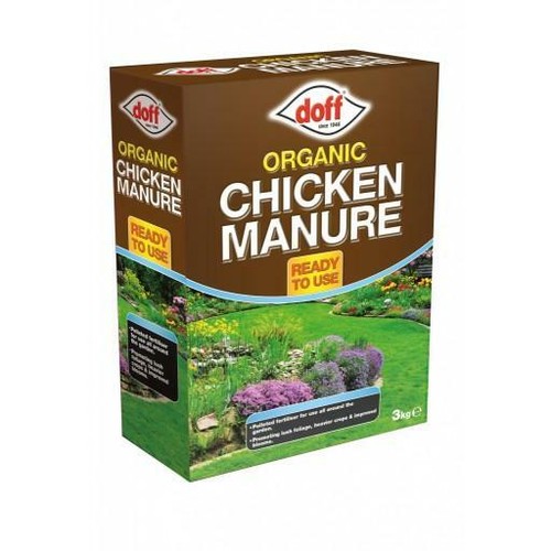 Pack 4.5kg (2x2.25kg) Doff Organic Chicken Manure Garden Fertilizer eBay