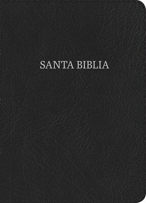 BIBLIA RVR 1960 COMPACTA NEGRO PIEL FABRICADA
