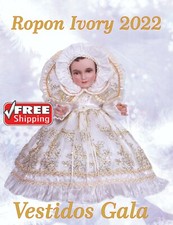 Ropon Ivory 2020. Ropa Nino Dios,Baby Jesus clothing,baby jesus out fit ,trajes
