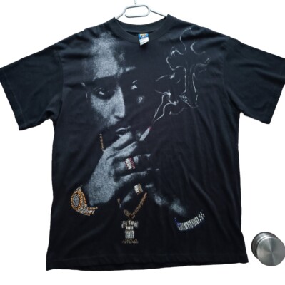 2Pac  puff puff pass shirt TShirt Makaveli Rap Tupac  Amaru  Shakur Pailletten
