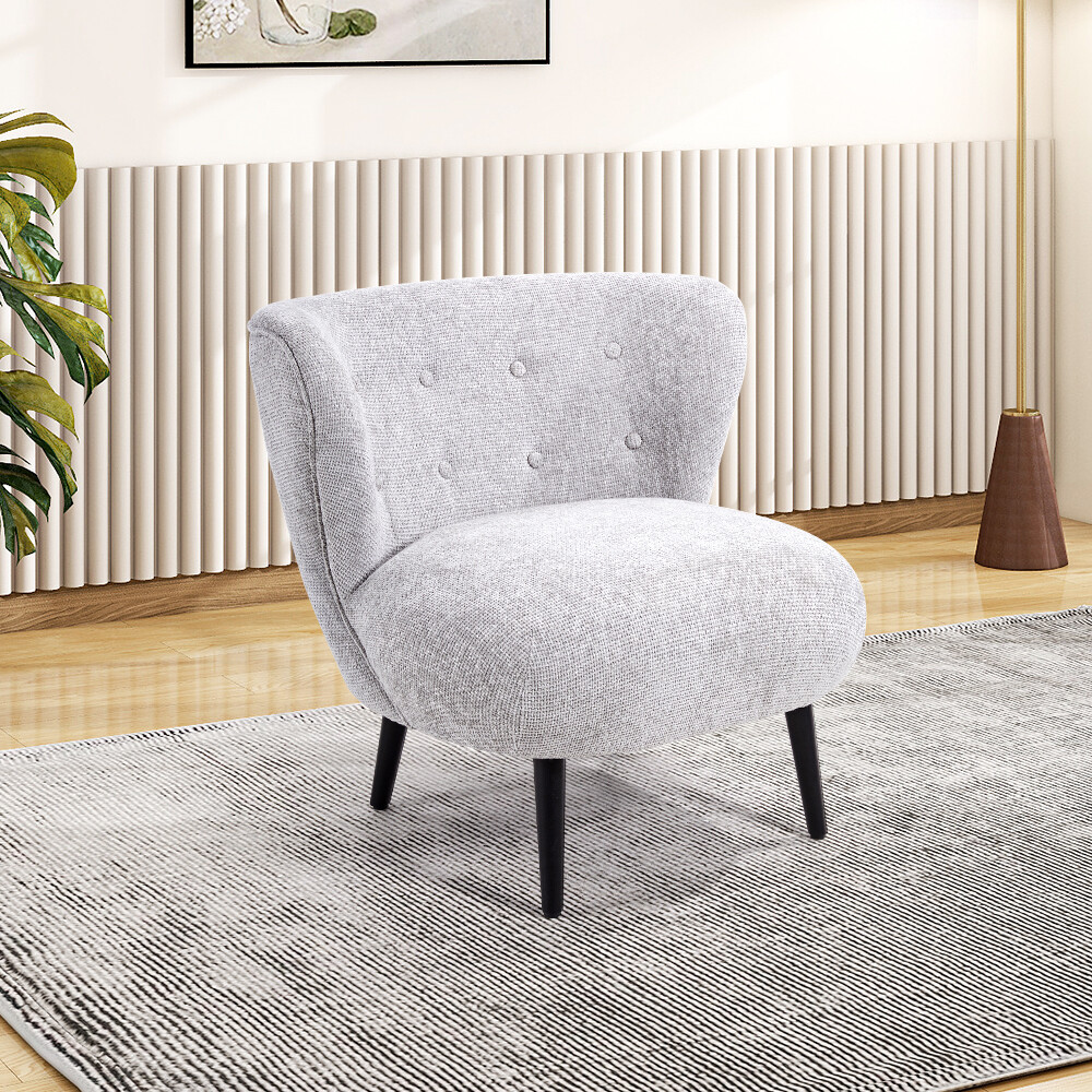 Modern Armchair Soft Fabric Accent Tub Chair Occasional Chair