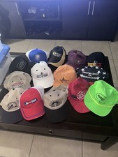 Vintage 80s 90s Sports Men's Mesh Trucker Cap Hat Lot 14 Resellers Welcome