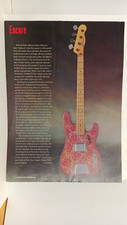 CHITARRA BASSO PAISLEY FENDER TELECASTER 1968.  ENCORE PAGE FEATURE 11X8,5 2