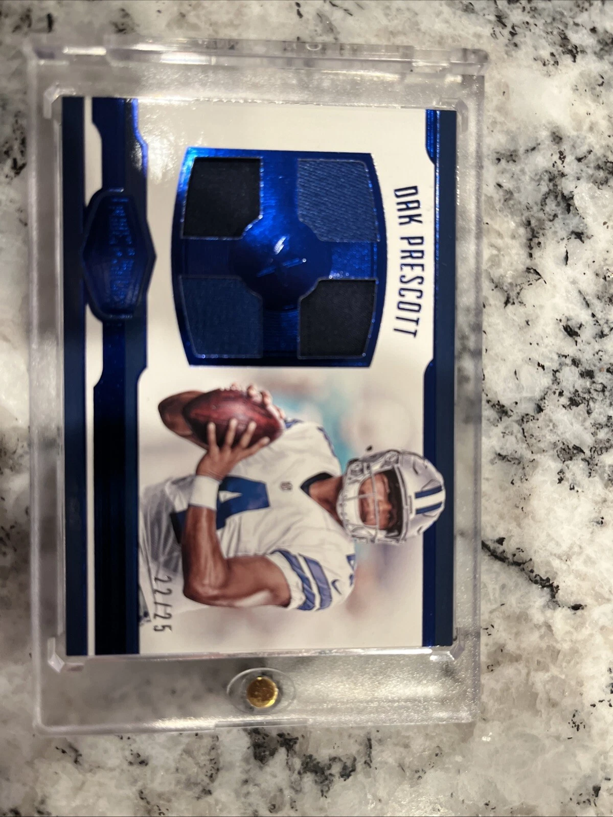 Dak Prescott Panini Plates & Patches Rookie Quad Jersey #RQDP Gold 1/1