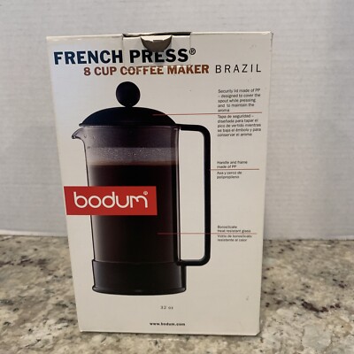 New Bodum French Press - 8 Cup Coffee Maker  Brazil 32 Oz. No. 1548 Open Box