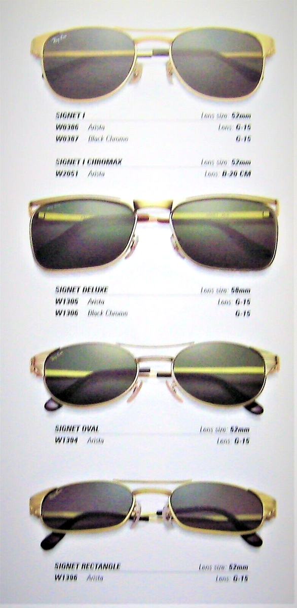 Ray-Ban USA Vintage 50s B&L NOS Rare Signet Deluxe Classic