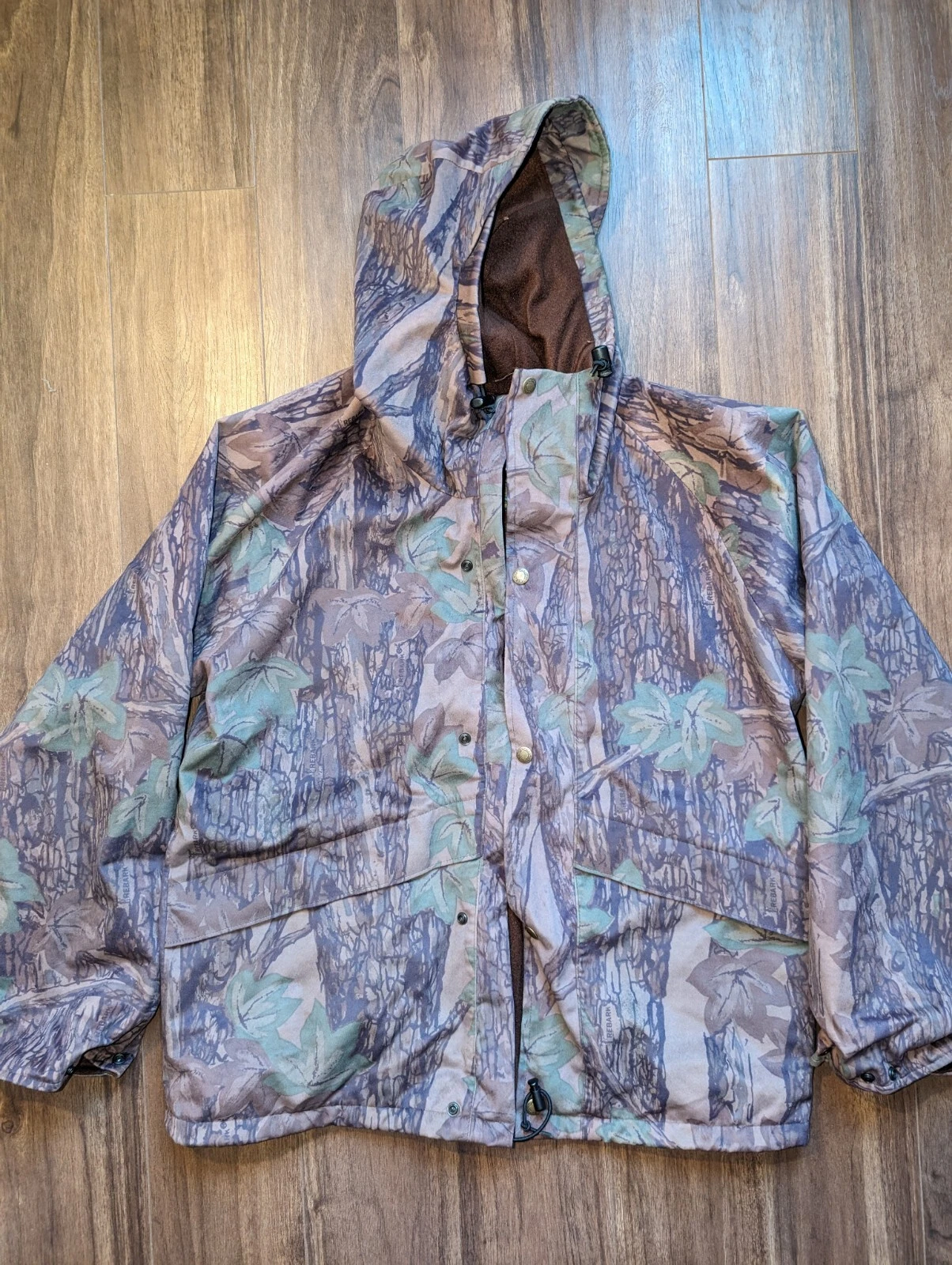 VETEMENTS Giacca Armatura Mimetica Vintage Cabelas Taglia M Dry Plus Bottone Mimetico Cerniera