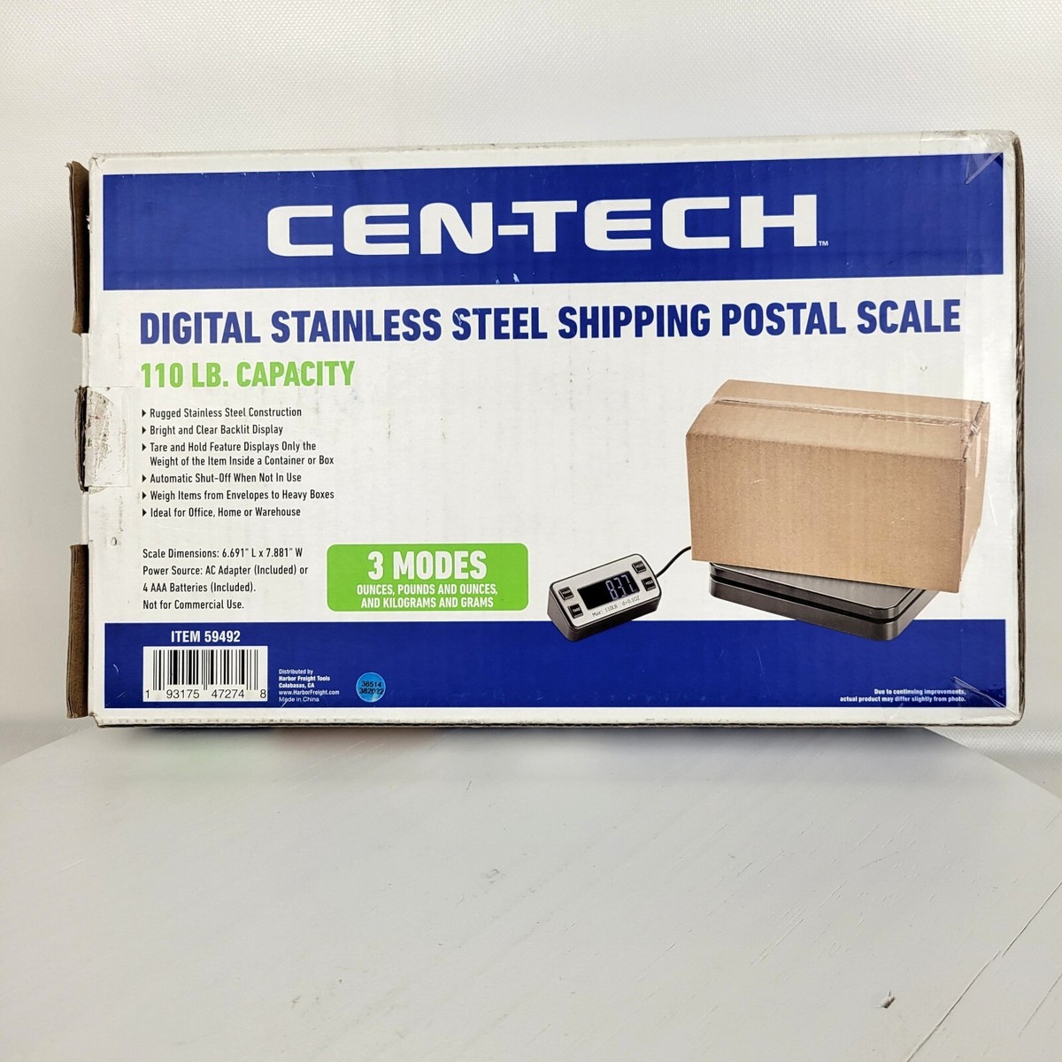 CEN-TECH Professional Shipping 110 lb. Stainless Steel Digital