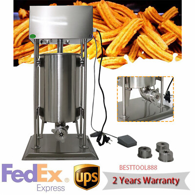 Vertical Electric Spanish Donuts Churrera Churros Maker Machine 15L