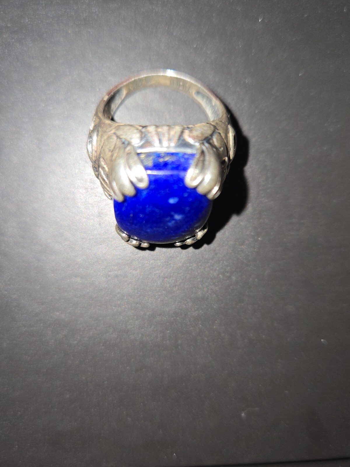 beauriful chunky Silpada Lapis Statement Ring - image 2