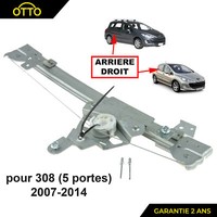 Rechts Heck-Fensterheber Mechanismus Elektrisch FüR Peugeot 308 I 2007-2014
