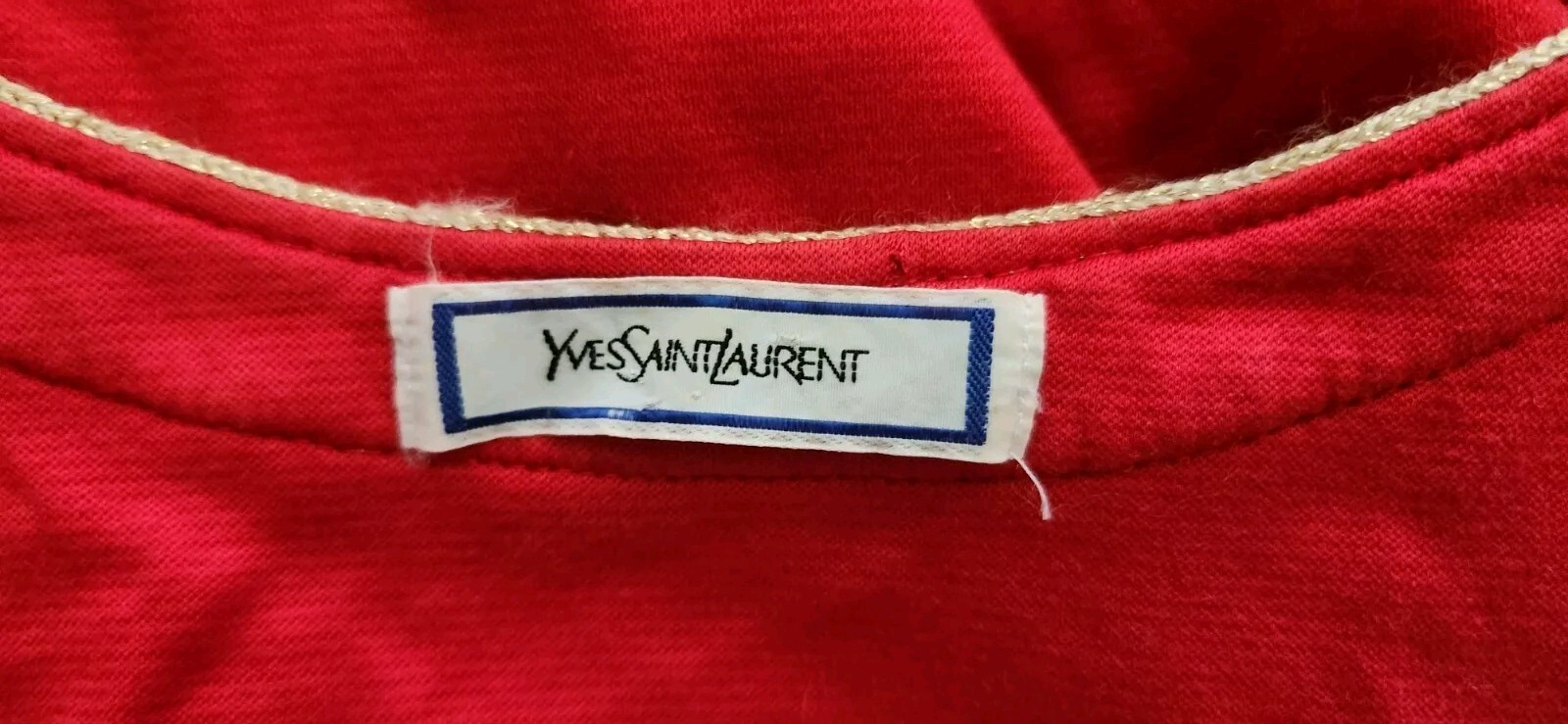 Top da donna rosso Yves Saint Laurent taglia M