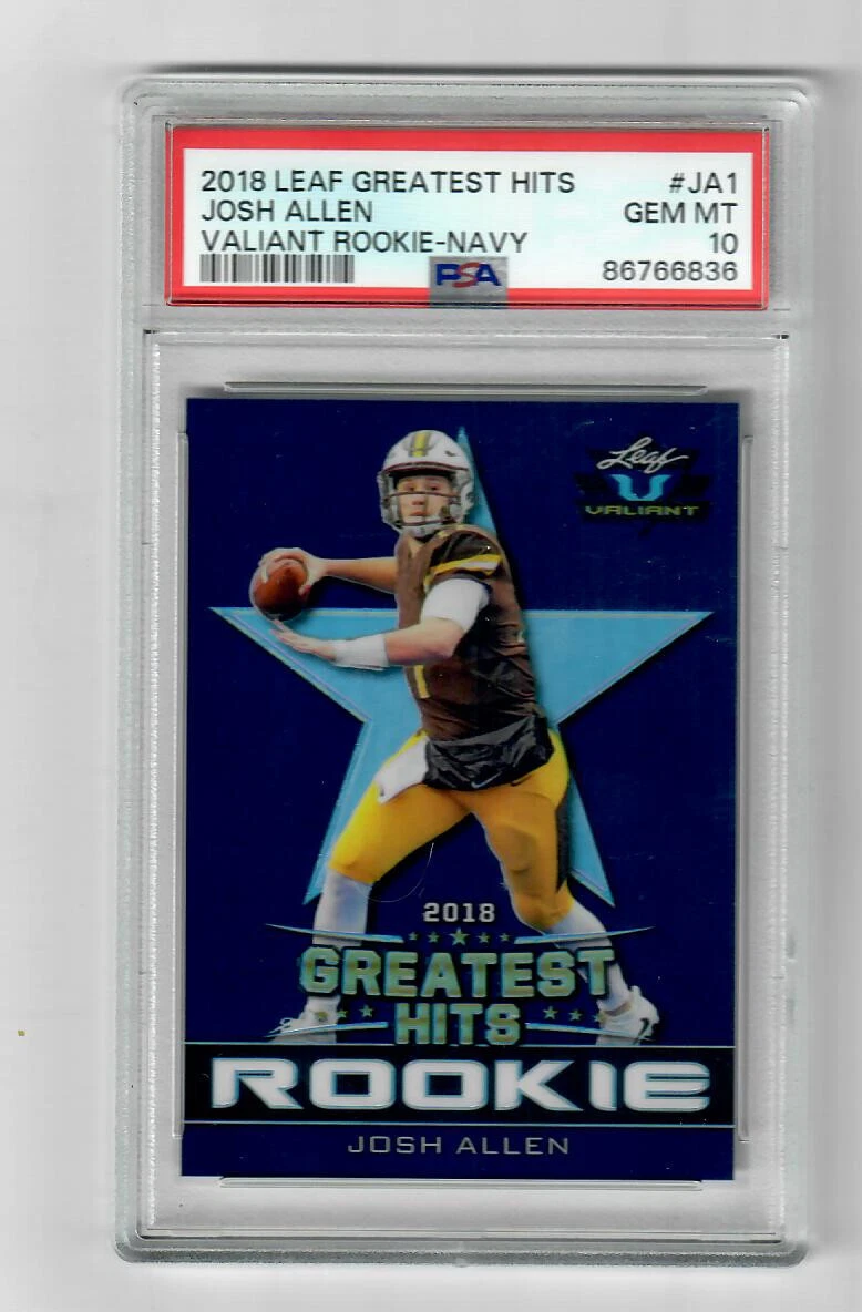 Josh Allen Leaf Greatest Hits Valiant Rookie #JA1 Navy