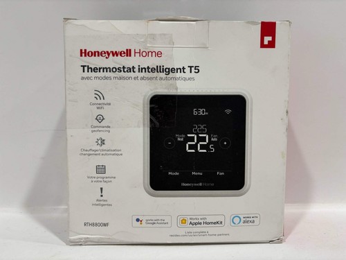 New Open 2PK HoneyWell T5 Smart Thermostat w/ Auto Home & away Mode - Picture 6 of 10