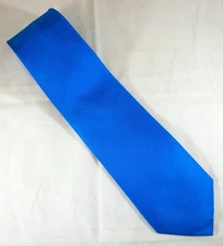 Royal Blue Solid Silk Neck Tie by Michael Bruce 57" Long x 3.75" Wide (E609)