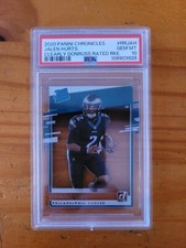 2020 Chronicles Clearly Donruss #RRJAH Jalen Hurts Rookie Card PSA 10 Gem Mint