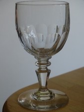 BACCARAT 1 ANCIEN VERRE APERITIF CRISTAL SERVICE BALLON COTES PLATES ht 10,5 cm