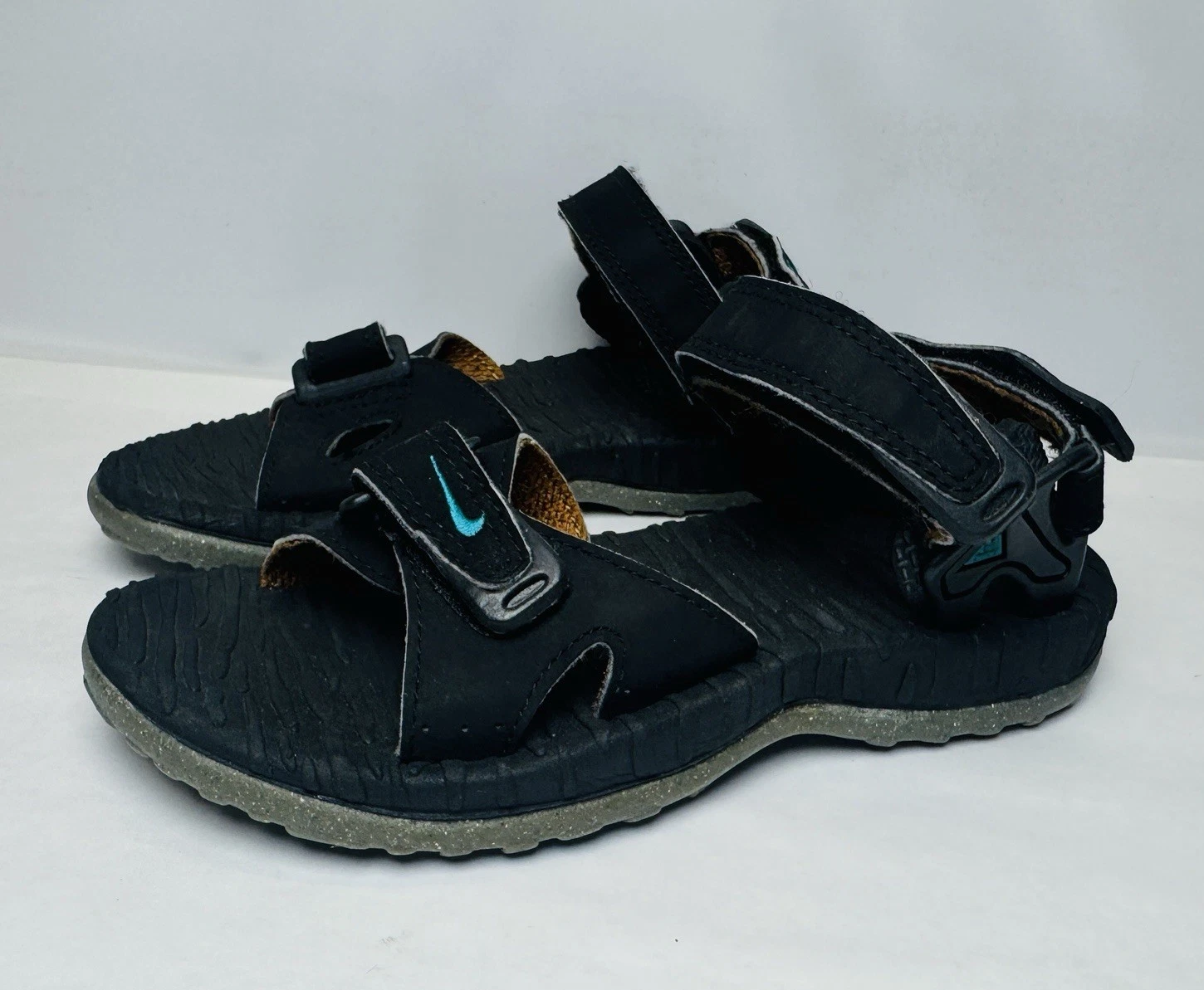 Sandali Nike Air Deschutz ACG bambino taglia 2 neri cinturino regolabile acqua outdoor