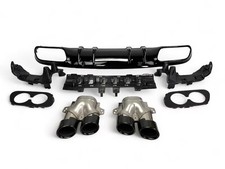 F&uuml;r Mercedes C205 A205 Diffuser + Auspuffblenden (SCHWARZ)