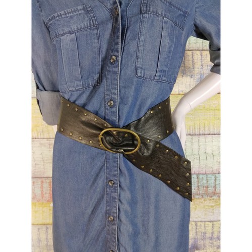 H&M chambray blue shirt dress size 2 - Picture 7 of 9