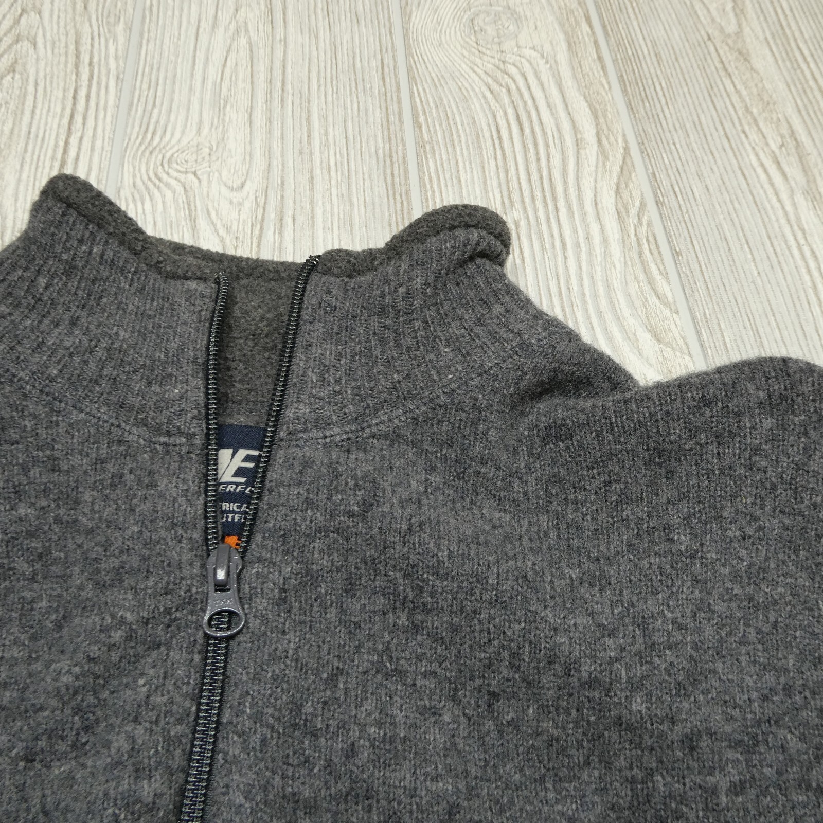 American Eagle AE77 Performance Wool Sweater Gray… - image 4