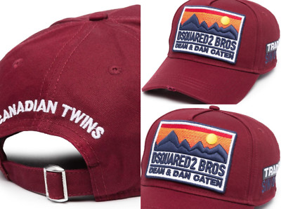 Dsquared2  Sunset Mountain Baseballcap Cap Kappe Basebalkappe Hat Hut New Model