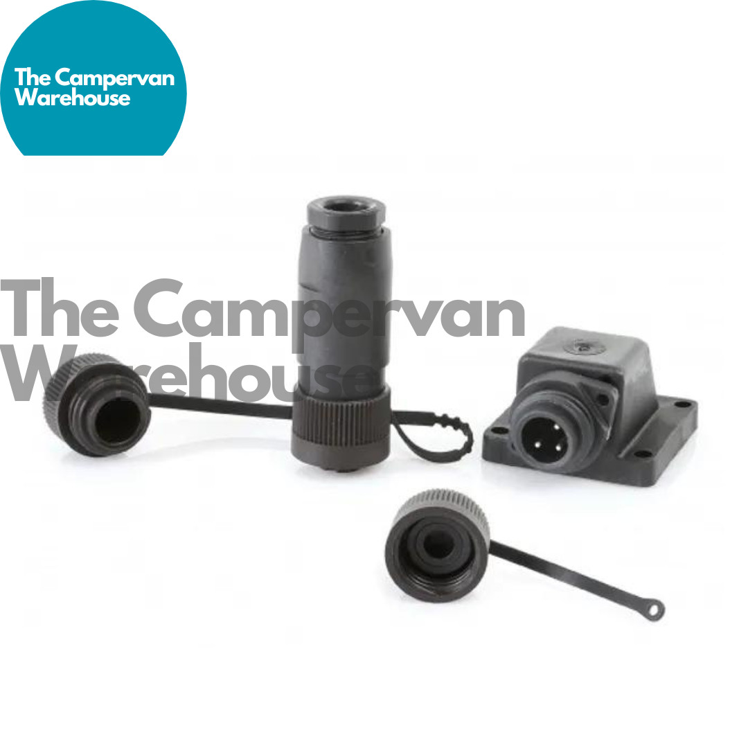 240v Mains IP67 Campervan INLET Electric Hookup Angled surface mounted