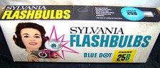 Vintage Sylvania Blue Dot Flashbulbs Press 25B 20 Bulbs NEW in Vintage Packaging