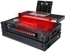 ProX XS-DDJREV5 WLTBL LED Road Case For DDJ-REV5 With Laptop Shelf 1U Rack Space
