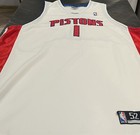 Chauncey Billups #1 Detroit Pistons Reebok Jersey Sz 52