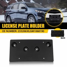 For 2018 2019 2021 2020 Chevrolet Equinox License Plate Bracket Holder Black EJ
