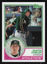 Dustin Fowler RC Mojo Refractor 1983 35th 2018 Topps #37 Oakland Athletics