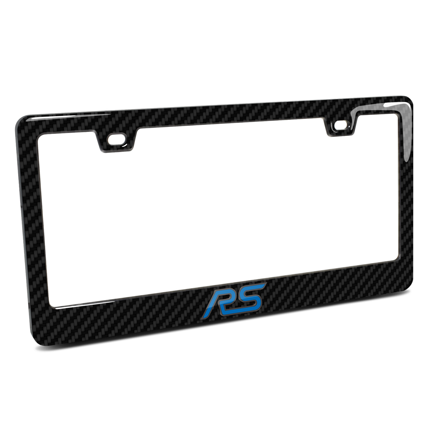 Ford Focus RS 3D Black Carbon Fiber License Plate Frame-image