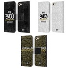 Official Ufc 300 Logo Leather Book Wallet Case Cover For Apple iPod Touch Mp3