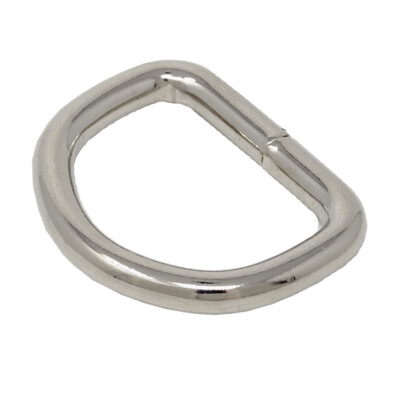 SBS  D-Ring, Schlüsselring, O-Ring, Ösenring, Gurtbandring, Halbrund 25 x 35mm