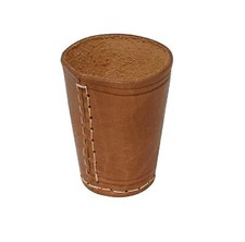 Dice Cup Leather Natural - Leather Dice Cup without Dice