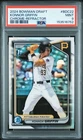 153516752 Konnor Griffin 2024 Bowman Draft #BDC-22 Refractor Chrome 1st RC PSA 9